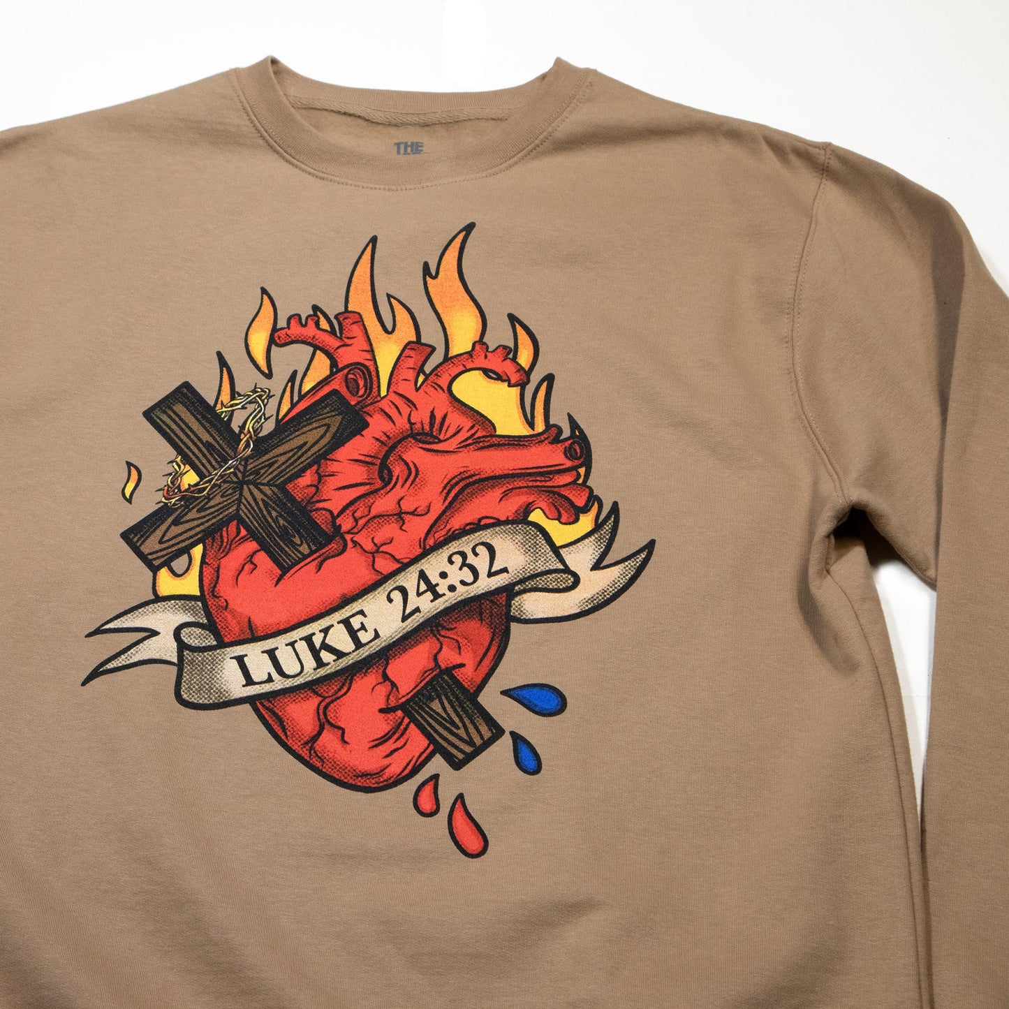 Heart On Fire Crewneck Sweater